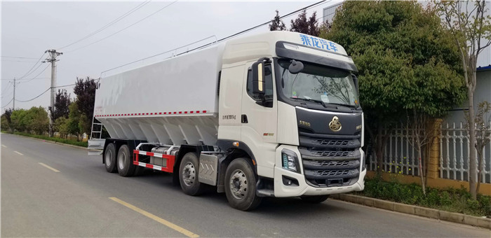 國六柳汽42方散裝飼料運輸車